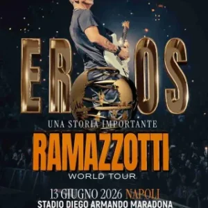 BUS EROS RAMAZZOTTI AT STADIO DIEGO ARMANDO MARADONA – NAPOLI