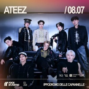 BUS ATEEZ AT IPPODROMO CAPANNELLE – ROMA
