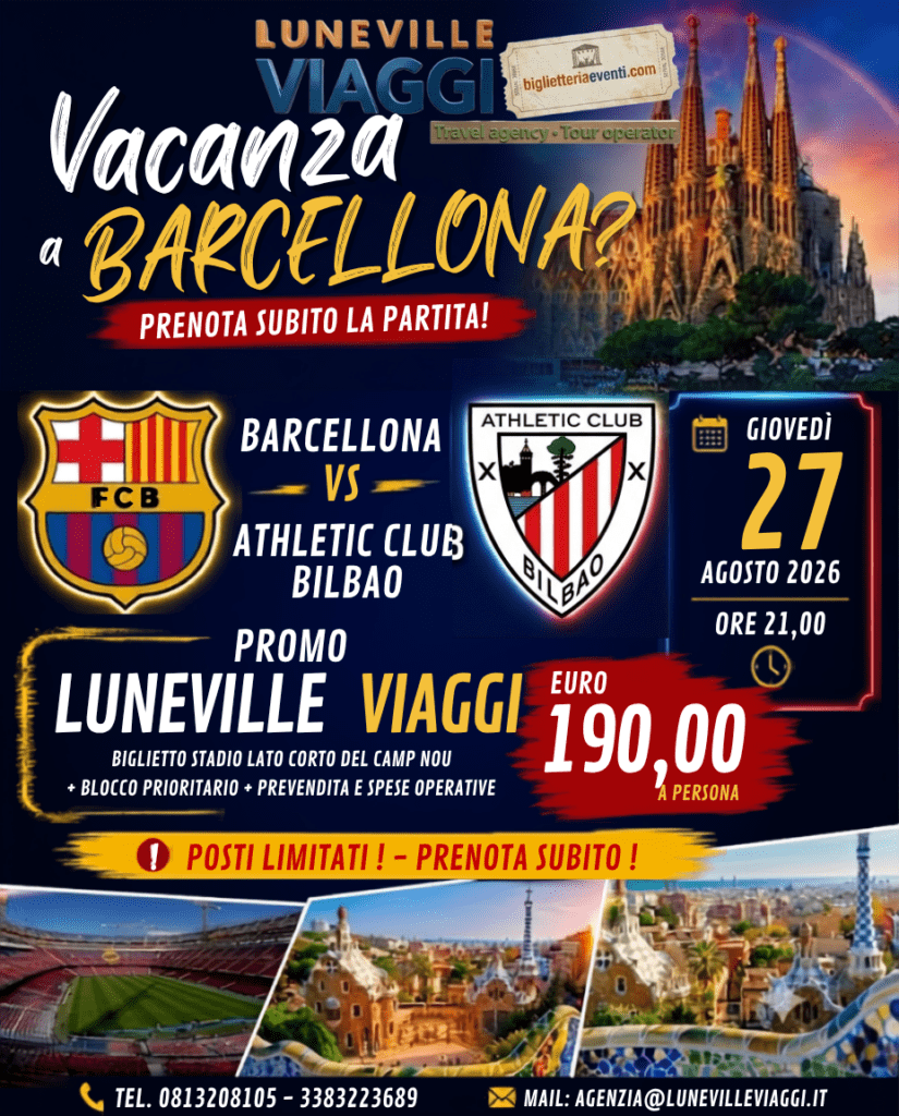 Vacanza a Barcellona: Partita + Soggiorno al Camp Nou!